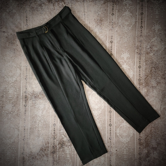 Who What Wear High Rise Black Crepe Dress Pants - Picture 1 of 14